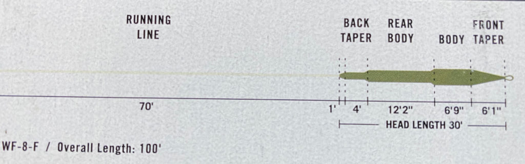 diagram of RIO saltwater fly line