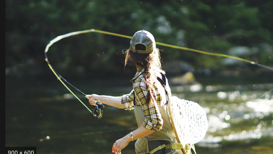 Woman Fly Casting
